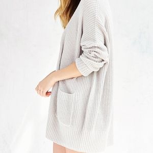 Urban Outfitters BDG Parker Cardigan Sweater Grey